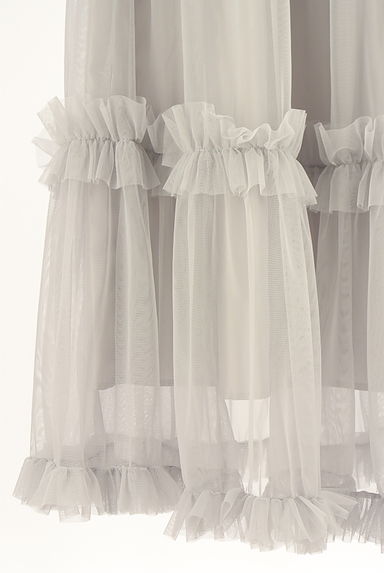 An MILLE（アンミール）の古着「ティアードフリルロングチュールスカート（ロングスカート・マキシスカート）」大画像５へ