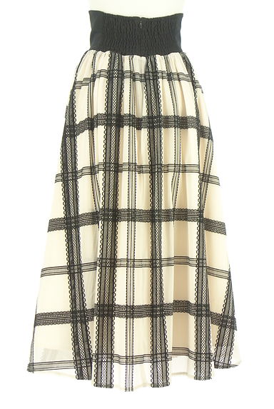 An MILLE（アンミール）の古着「フロッキーチェックチュールロングスカート（ロングスカート・マキシスカート）」大画像２へ