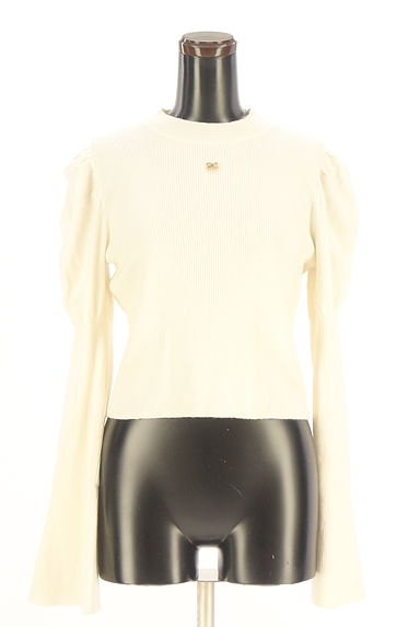 An MILLE（アンミール）の古着「ワンポイントパワショルラメリブニット（ニット）」大画像１へ