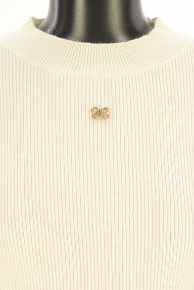 An MILLE（アンミール）の古着「ワンポイントパワショルラメリブニット（ニット）」大画像４へ