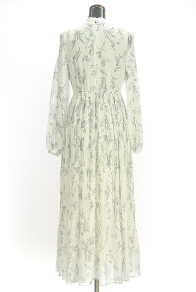 MERCURYDUO（マーキュリーデュオ）の古着「花柄シアーシフォンプリーツロングワンピース（ワンピース・チュニック）」大画像２へ