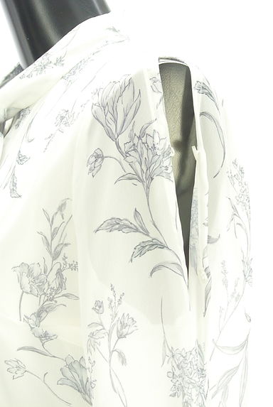 MERCURYDUO（マーキュリーデュオ）の古着「花柄シアーシフォンプリーツロングワンピース（ワンピース・チュニック）」大画像５へ