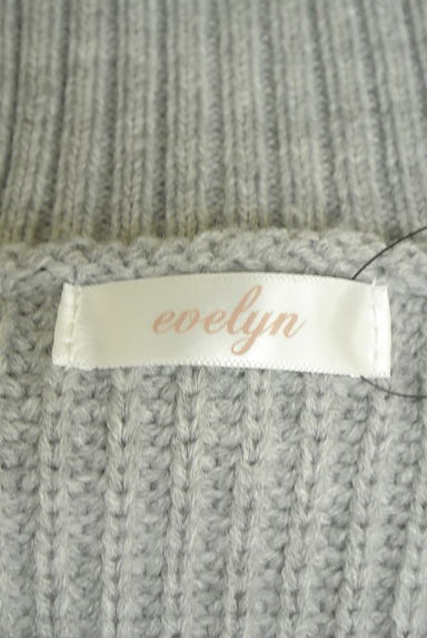evelyn（エブリン）の古着「ワンポイント刺繍ハーフジップニット（ニット）」大画像６へ