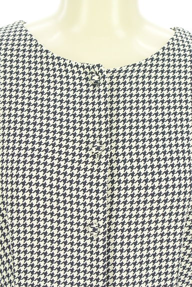 TOCCA（トッカ）の古着「千鳥格子柄ロングフレアワンピース（ワンピース・チュニック）」大画像４へ