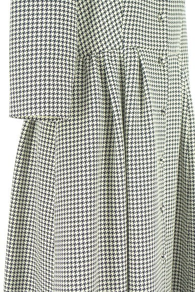 TOCCA（トッカ）の古着「千鳥格子柄ロングフレアワンピース（ワンピース・チュニック）」大画像５へ