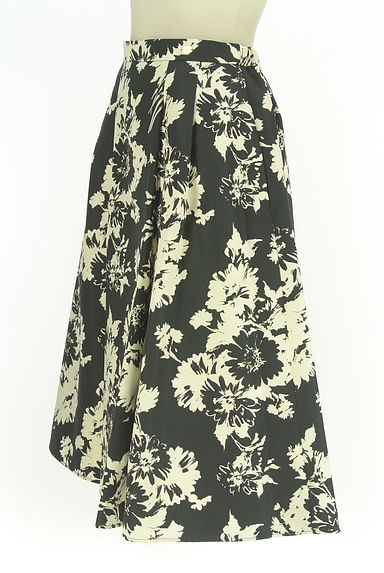 TOCCA（トッカ）の古着「モノトーン花柄膝下フレアスカート（スカート）」大画像３へ