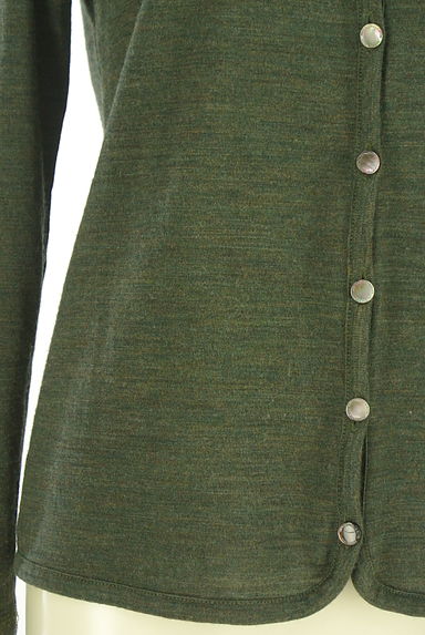 Mademoiselle NON NON（マドモアゼルノンノン）の古着「薄手ウールニットカーディガン（カーディガン・ボレロ）」大画像５へ