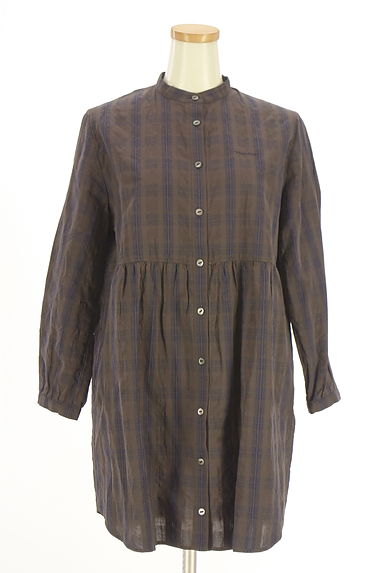 Mademoiselle NON NON（マドモアゼルノンノン）の古着「NON NO シャツチュニック（ワンピース・チュニック）」大画像１へ