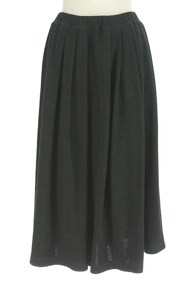 Mademoiselle NON NON（マドモアゼルノンノン）の古着「ストレッチロングタックフレアスカート（スカート）」大画像１へ