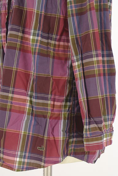 クリックで大画像表示 Crocodile(クロコダイル)の古着「ラウンドヘムチェックヨークシャツ(ブラウス)」大画像5へ