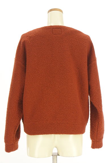 GRANDMA MAMA DAUGHTER（グランマママドーター）の古着「ノーカラー起毛ニットジャケット（ジャケット）」大画像２へ