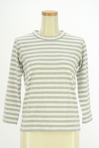 GRANDMA MAMA DAUGHTER（グランマママドーター）の古着「8分袖ボーダーカットソー（カットソー・プルオーバー）」大画像１へ