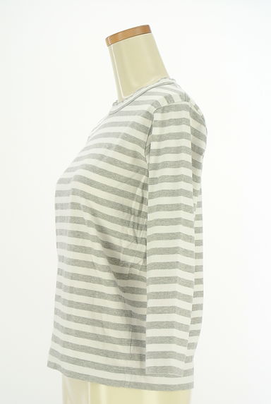 GRANDMA MAMA DAUGHTER（グランマママドーター）の古着「8分袖ボーダーカットソー（カットソー・プルオーバー）」大画像３へ