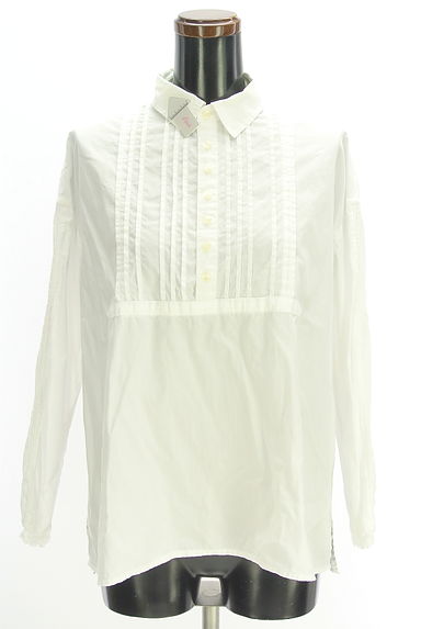 GRANDMA MAMA DAUGHTER（グランマママドーター）の古着「ピンタックヨークフレアブラウス（ブラウス）」大画像４へ