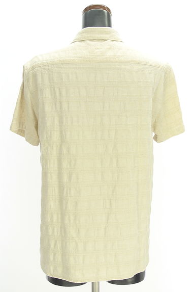 GRANDMA MAMA DAUGHTER（グランマママドーター）の古着「コットンリネンボーダーシャツ（ブラウス）」大画像２へ