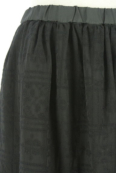 Samansa Mos2（サマンサモスモス）の古着「楊柳シフォン刺しゅうロングスカート（ロングスカート・マキシスカート）」大画像４へ