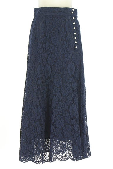Couture Brooch（クチュールブローチ）の古着「パール付きスカラップ総レーススカート（ロングスカート・マキシスカート）」大画像１へ