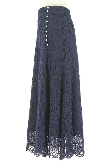 Couture Brooch（クチュールブローチ）の古着「パール付きスカラップ総レーススカート（ロングスカート・マキシスカート）」大画像３へ