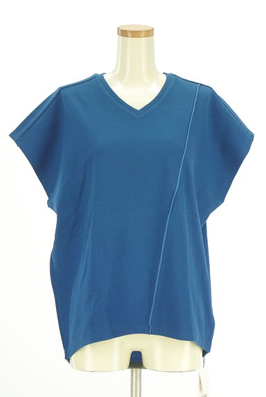 クリックで大画像表示 antiqua(アンティカ)の古着「フレンチスリーブVネックプルオーバー(カットソー・プルオーバー)」大画像1へ