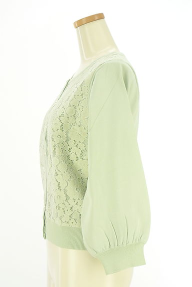 クリックで大画像表示 Tiaclasse(ティアクラッセ)の古着「フロントレースニットカーディガン(カーディガン・ボレロ)」大画像3へ