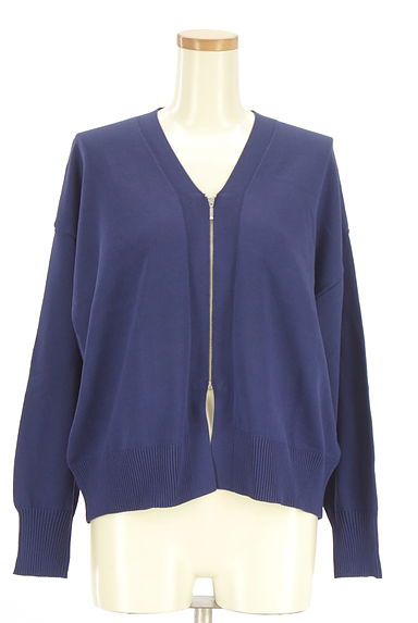 クリックで大画像表示 earth music&ecology(アースミュージック&エコロジー)の古着「Vネックジップカーディガン(カーディガン・ボレロ)」大画像1へ