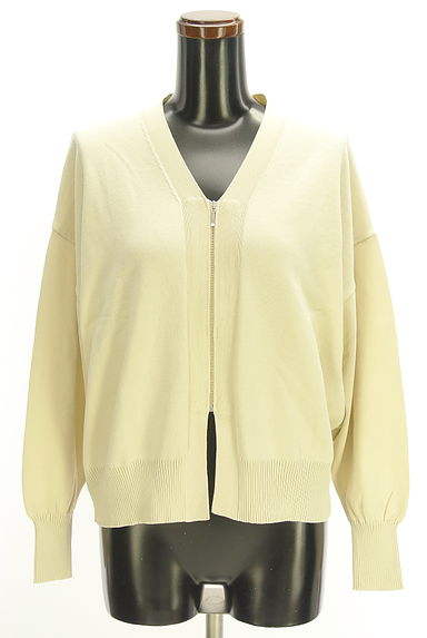 earth music&ecology（アースミュージック＆エコロジー）の古着「Vネックジップカーディガン（カーディガン・ボレロ）」大画像１へ