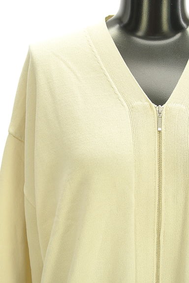 earth music&ecology（アースミュージック＆エコロジー）の古着「Vネックジップカーディガン（カーディガン・ボレロ）」大画像４へ