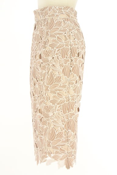 Apuweiser riche（アプワイザーリッシェ）の古着「花刺繍レースミモレタイトスカート（ロングスカート・マキシスカート）」大画像３へ