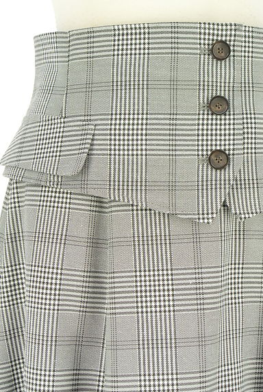 Apuweiser riche（アプワイザーリッシェ）の古着「コルセットベルト付きチェックロングスカート（ロングスカート・マキシスカート）」大画像４へ