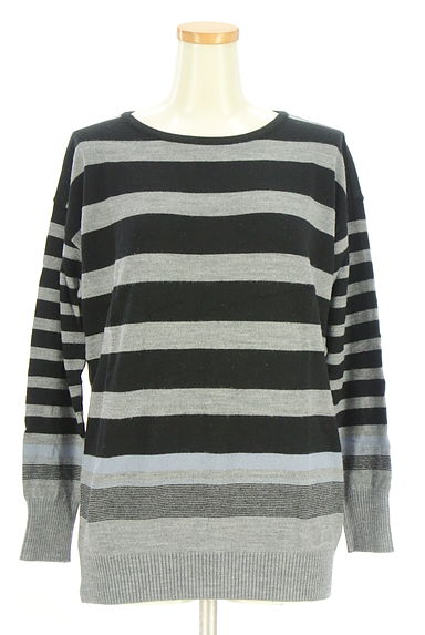 Reflect（リフレクト）の古着「ミドル丈ボーダーニット（セーター）」大画像１へ