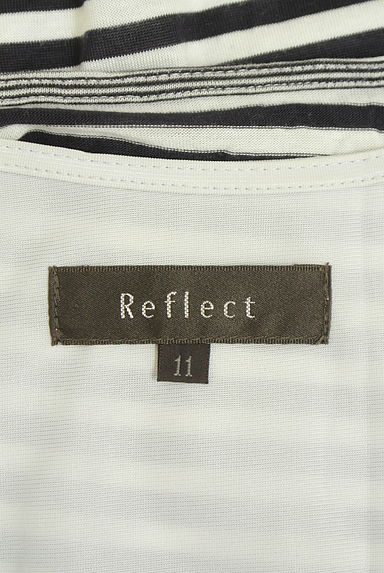 クリックで大画像表示 Reflect(リフレクト)の古着「ウエストゴム膝丈ボーダーワンピース(ワンピース・チュニック)」大画像6へ