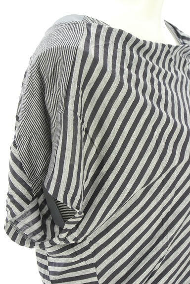 Reflect（リフレクト）の古着「ウエストゴムボーダー膝丈ワンピース（ワンピース・チュニック）」大画像４へ