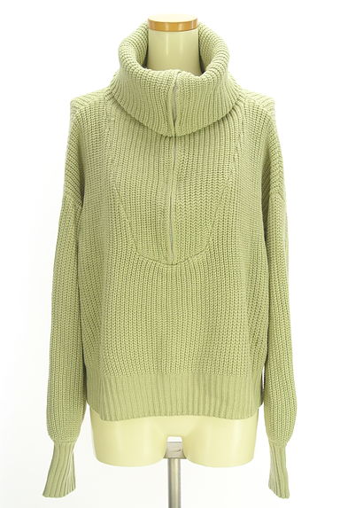 クリックで大画像表示 Samansa Mos2(サマンサモスモス)の古着「Samansa Mos2 blue ハーフジップニット(ニット)」大画像1へ