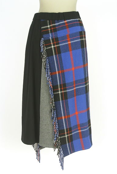 COMME CA（コムサ）の古着「Gabardine K.T ラップ風ミモレスカート（ロングスカート・マキシスカート）」大画像２へ