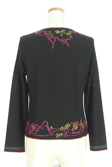 HIROKO KOSHINO（ヒロココシノ）の古着「刺しゅうニットカーディガン（カーディガン・ボレロ）」大画像２へ