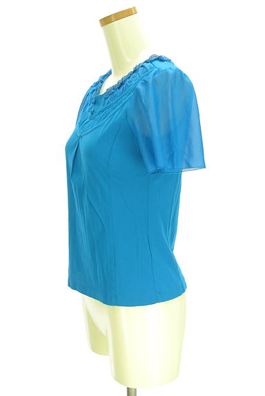 HIROKO BIS（ヒロコビス）の古着「シアー袖カットソー（カットソー・プルオーバー）」大画像３へ