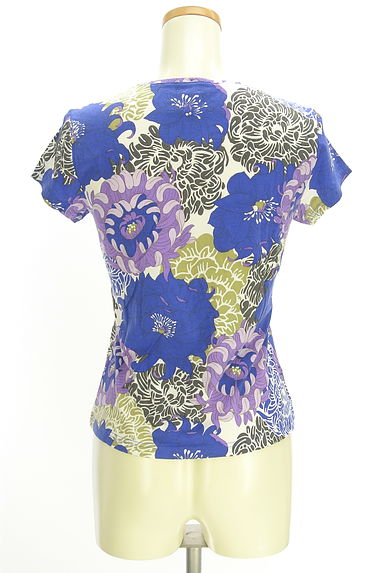 HIROKO KOSHINO（ヒロココシノ）の古着「ラインストーン付き花柄カットソー（カットソー・プルオーバー）」大画像２へ