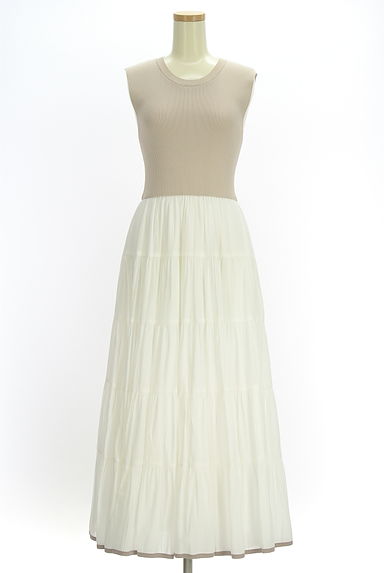 Apuweiser riche（アプワイザーリッシェ）の古着「リブニット×シアーティアードマキシワンピ（ワンピース・チュニック）」大画像１へ