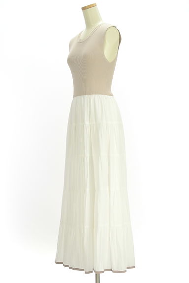 Apuweiser riche（アプワイザーリッシェ）の古着「リブニット×シアーティアードマキシワンピ（ワンピース・チュニック）」大画像３へ