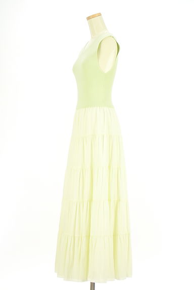 クリックで大画像表示 Apuweiser riche(アプワイザーリッシェ)の古着「異素材切替ティアードマキシワンピース(ワンピース・チュニック)」大画像3へ