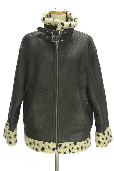 クリックで大画像表示 SLY(スライ)の古着「ダルメシアンボア切替スウェード調ジャケット(ブルゾン・スタジャン)」大画像1へ