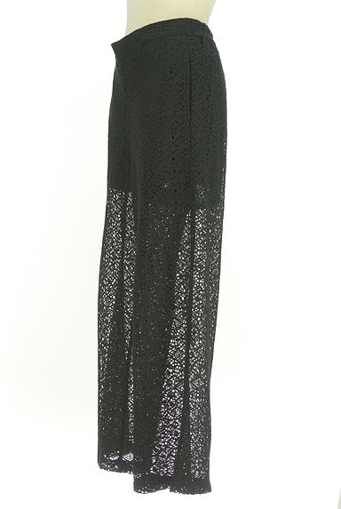AZUL BY MOUSSY（アズールバイマウジー）の古着「透かし編みニットワイドパンツ（ロングスカート・マキシスカート）」大画像３へ