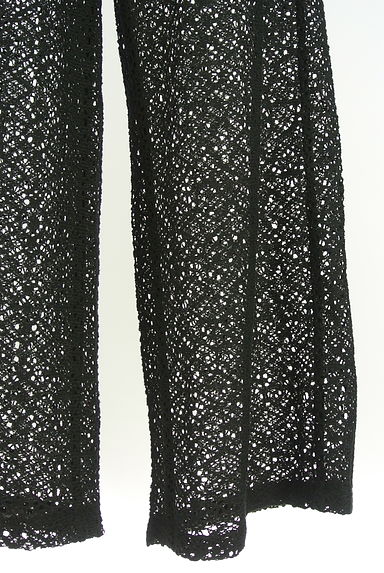 AZUL BY MOUSSY（アズールバイマウジー）の古着「透かし編みニットワイドパンツ（ロングスカート・マキシスカート）」大画像５へ