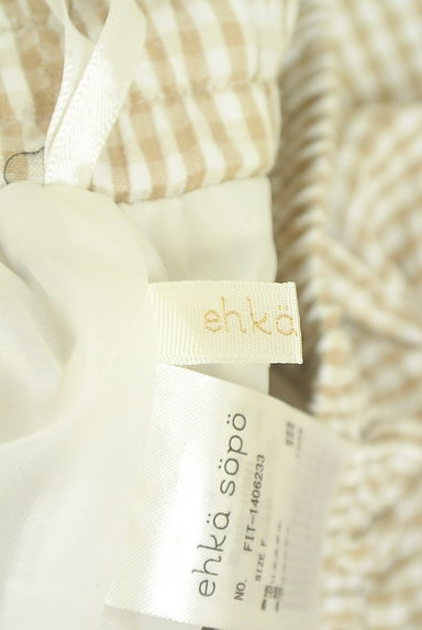 Samansa Mos2（サマンサモスモス）の古着「ehka sopo シアサッカーチェックショートパンツ（ショートパンツ・ハーフパンツ）」大画像６へ