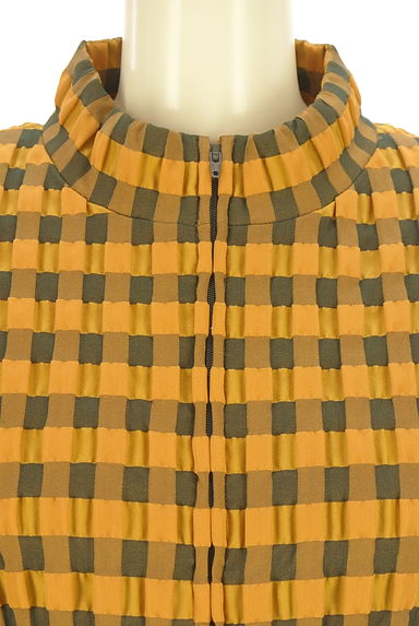 クリックで大画像表示 jun ashida(ジュン アシダ)の古着「凹凸チェックハイネックジャケット(ジャケット)」大画像4へ