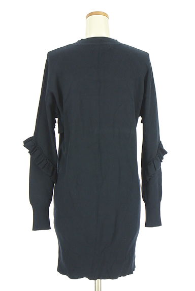 LE CIEL BLEU（ルシェルブルー）の古着「膝上フリルニットワンピース（ワンピース・チュニック）」大画像２へ