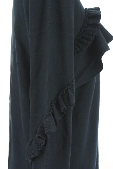 LE CIEL BLEU（ルシェルブルー）の古着「膝上フリルニットワンピース（ワンピース・チュニック）」大画像５へ