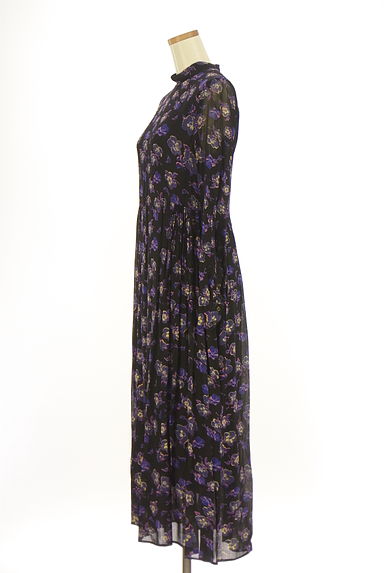 GANNI（ガニー）の古着「花柄シフォンロングワンピース（ワンピース・チュニック）」大画像３へ