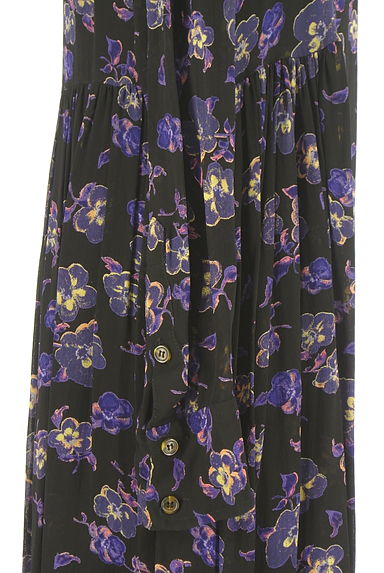 GANNI（ガニー）の古着「花柄シフォンロングワンピース（ワンピース・チュニック）」大画像５へ