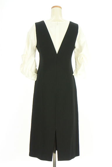 LE CIEL BLEU（ルシェルブルー）の古着「レイヤード風ロングワンピース（ワンピース・チュニック）」大画像２へ